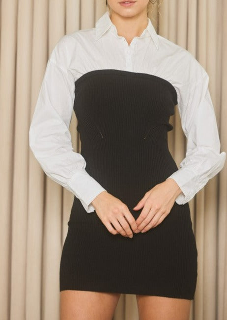 Keep It Classy Corset Sweater Dress (Black) – Southern Mudd Boutique