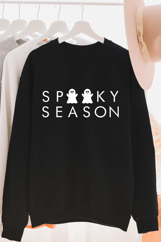 Spooky Season Graphic Sweatshirt (Black)