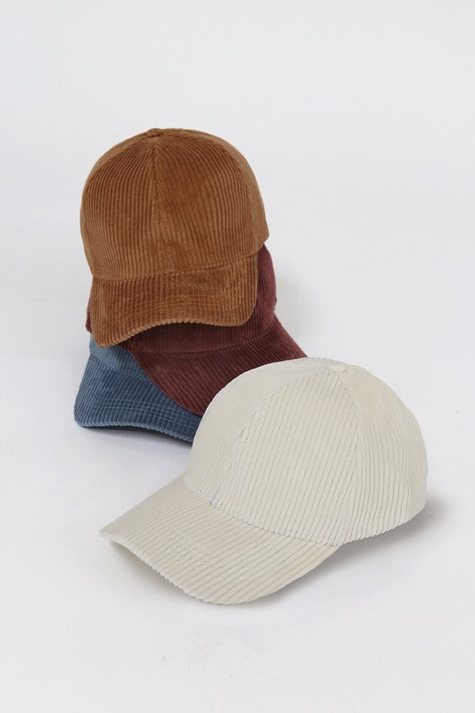 Everyday Corduroy Baseball Cap (Multi Colors)