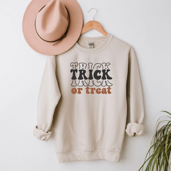 Trick or Treat Graphic Sweatshirt (Dust)