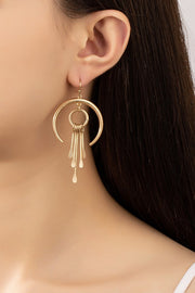 Headed West Western Crecent Earrings (Gold)