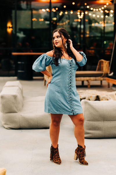 Darling in Denim Babydoll Dress
